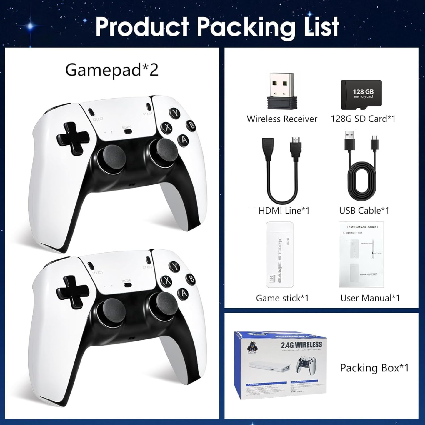 Retro Game Console M15 4K